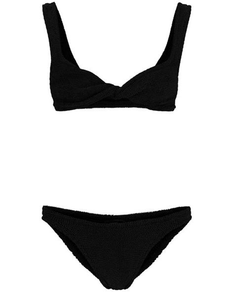 Hunza G Juno Bikini Set In Black Lyst