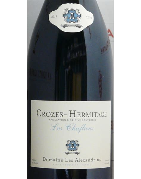 Crozes Hermitage Domaine Les Alexandrins Les Chaflans 2019 Magnum