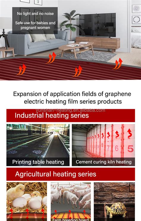 China Heating Film Underfloor Ptc Infrared Graphene Floor Electric