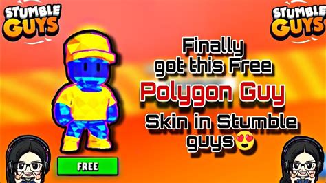 Finally Got The Polygon Guy Skin In Stumble Guys Youtube