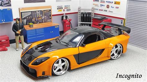 1995 Mazda Rx 7 Widebody Wfigure Jada Toys Movie Car Tokyo Drift Youtube