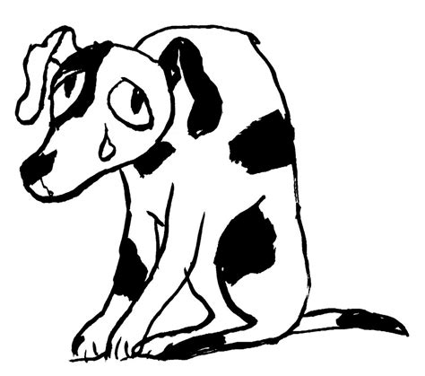 Sad Dog Drawing at GetDrawings | Free download