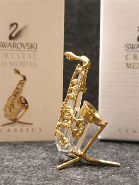 SWAROVSKI CRYSTAL MEMORIES Classics Figur 183285 Saxophon Deko Geschenk