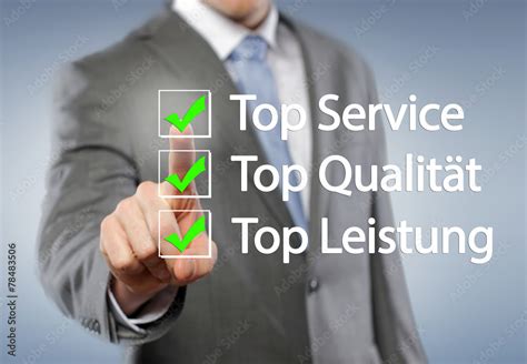 Top Service Leistung Qualität Stock Foto Adobe Stock