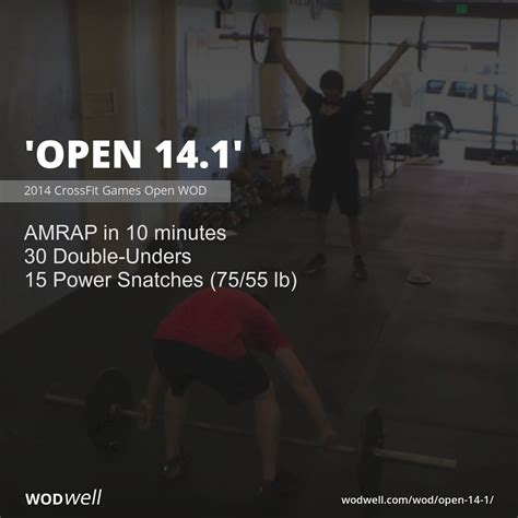Open 141 Workout 2014 Crossfit Games Open Wod Wodwell