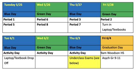 Slhs Final Exam Activity Schedule South Lakes Sentinel