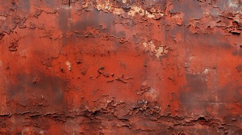 High Quality Texture Rough Red Painted Metal With Rusty Finish