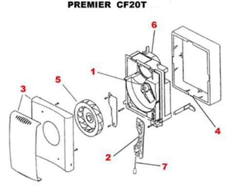 Xpelair Pcb Assembly Premier Cf20t 41736Sk Spare Part