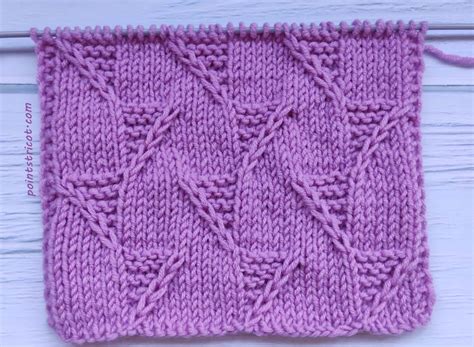 Les Points De Tricot Point Fantaisie Au Tricot