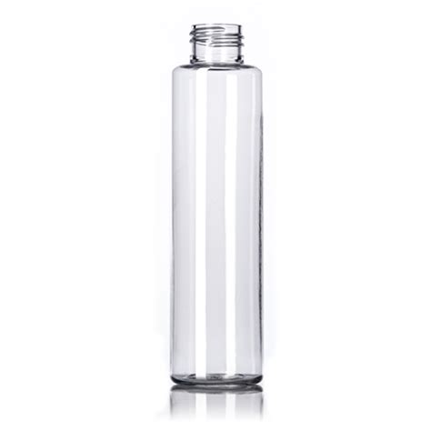 Oz Clear Pet Slim Cylinder Round Bottle With Neck Finish