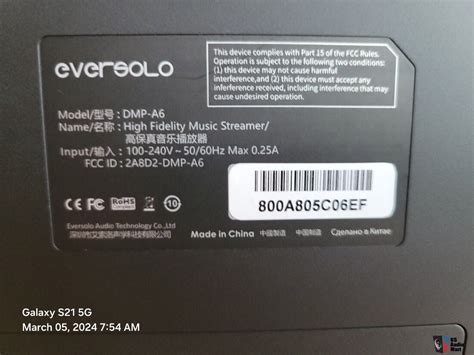 Eversolo Dmp A Master Edition Streamer Dac Mint Photo Us