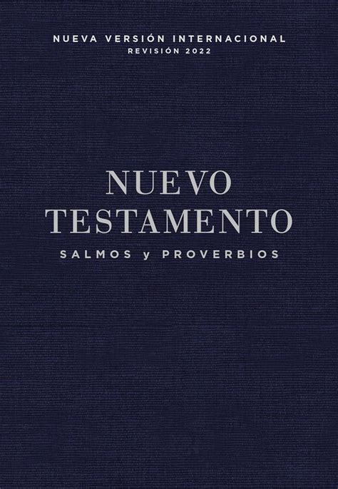 Nvi Nuevo Testamento de Bolsillo Con Salmos Y Proverbios Revisión