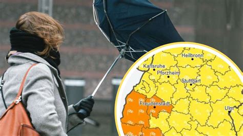 Wetterwarnung für Baden Württemberg Graupelgewitter und Sturmböen bis