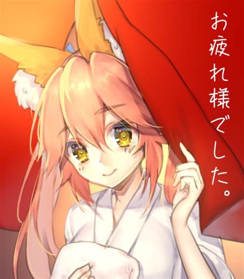 Fgo「【fgo】玉藻ちゃん♨らくがき 夏コミお疲れ様でしたとても暑い会場だったのにも」もぐらず🌞【夏コミ】日曜東c 46bのイラスト