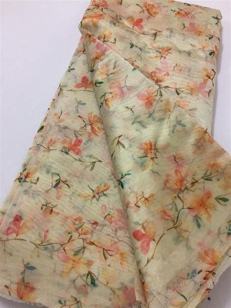 Digital Floral Printed Tissue Organza Fabric Organza Fabric Floral