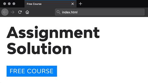 Day 14 Assignment Solutions 30 Days To Learn HTML CSS YouTube