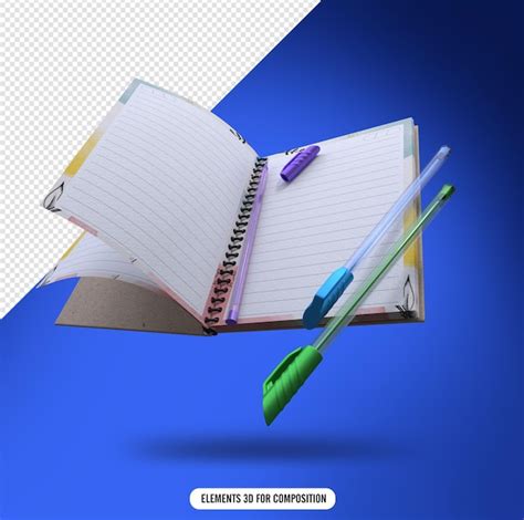 Caderno Aberto 3d Imagens Download Grátis no Freepik