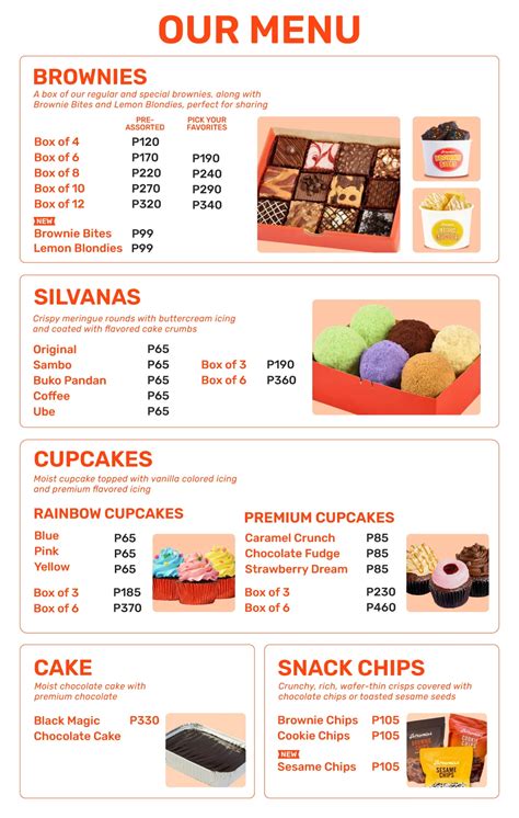 Brownies Unlimited Menu And Updated Prices In Philippines 2024