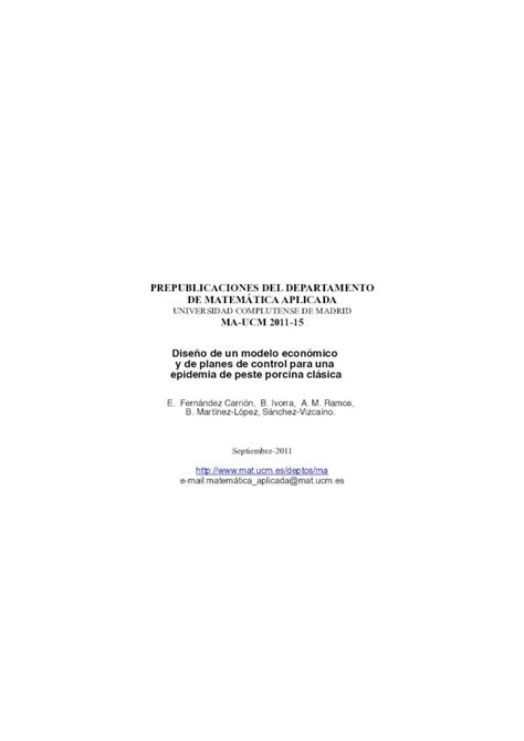 Pdf Prepublicaciones Del Departamento De Matem Tica