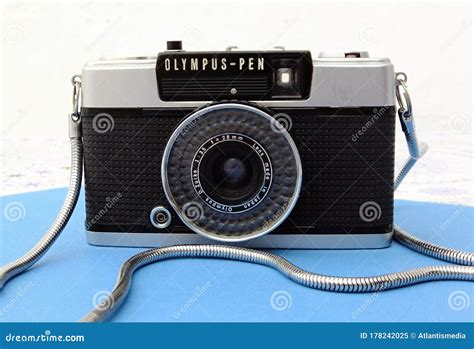 Classic Olympus Pen Vintage Camera Editorial Image - Image of quality ...