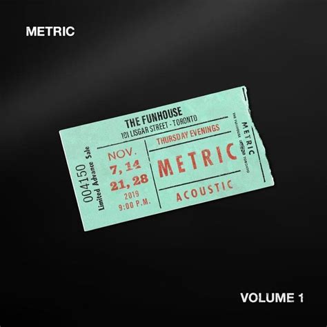 Metric Black Sheep Funhouse Acoustic Lyrics Genius Lyrics