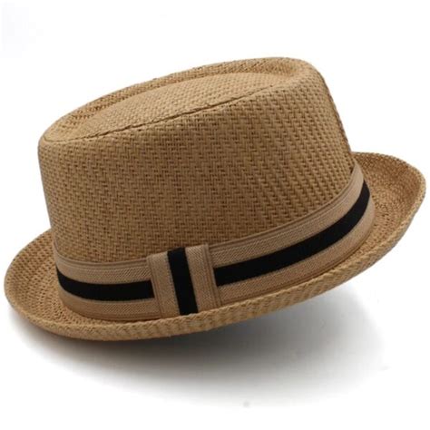 Classic Straw Pork Pie Hat Visible Variety