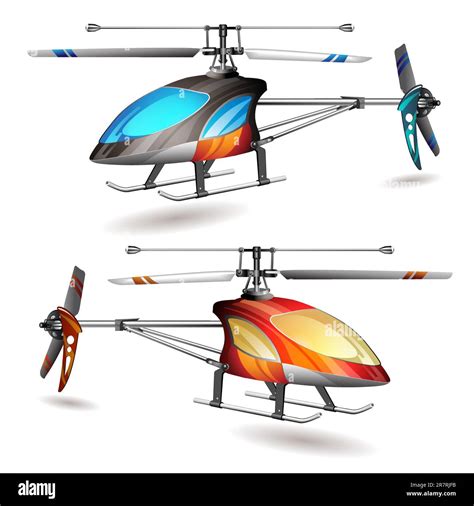 Two Helicopters On White Background Stock Vector Image And Art Alamy