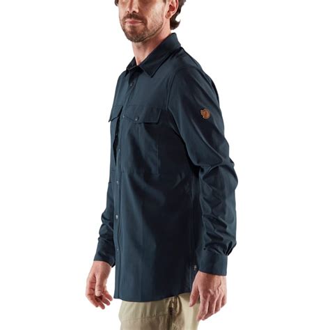 Fjällräven Mens Abisko Trekking Shirt Dark Navy Buy Fjällräven Mens