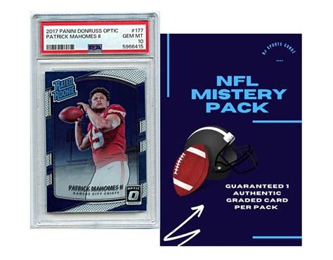 PSA Football Graded Card Mystery Pack 1 PSA Graded Football Card Grade