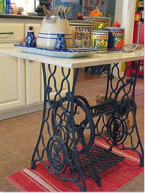 20 Insanely Gorgeous Upcycled Kitchen Island Ideas Old Sewing Machines