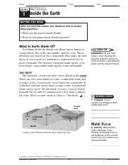 Earth S Interior Worksheet Pdf Name Class CHAPTER 4 Date Plate