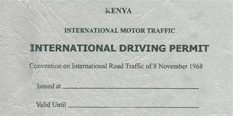 How To Get An International Driving Permit In Kenya