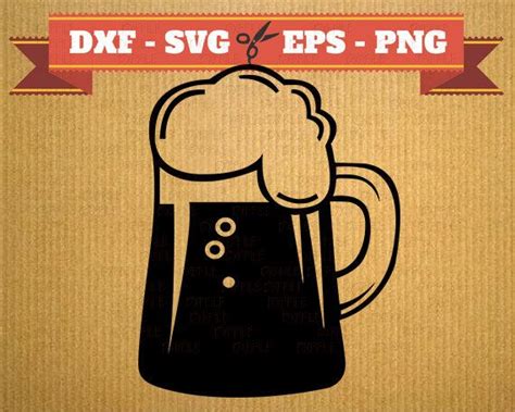 Fichier de SVG de CHOPES à bière Dfx Eps Png bière silhouette Mugs