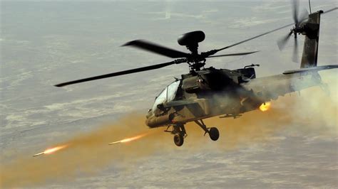 Helicopter Apache In Action