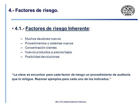 Riesgo Inherente Y De Control En Auditoria Ejemplos O