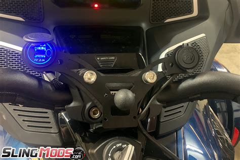 Can Am Spyder Rt Phone Holder Mount With Usb Charge Ports 2020