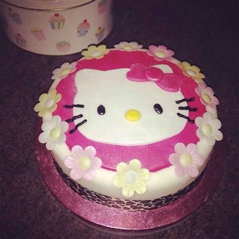 Hello Kitty Cake For Little Girls Birthday Vanilla Sponge With