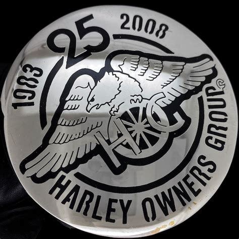 HOG Harley Davidson Motorcycle Owners Group G Silver Gem