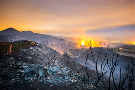 San Diego Wildfires Leave Haunting Burned Out Landscape Time