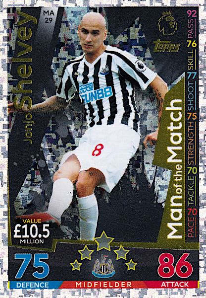 Jonjo Shelvey Man of the Match (MAE: 2018-19) | Attax Cards Wiki | Fandom