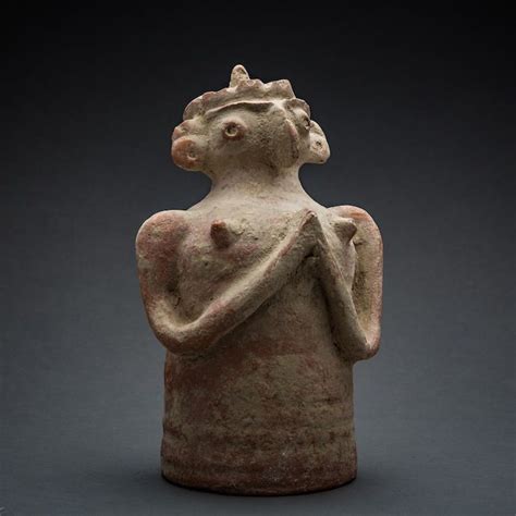 Indus Valley Terracotta Figurine Of A Standing Fertility Goddess Sf