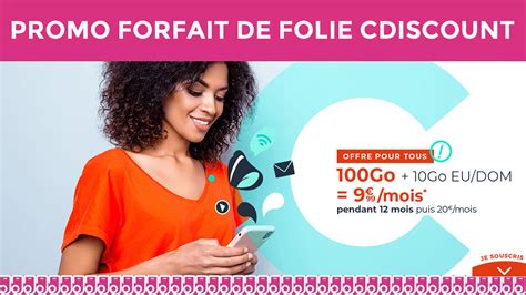 Coup de projecteur sur le forfait promo 100Go Cdiscount à moins de 10