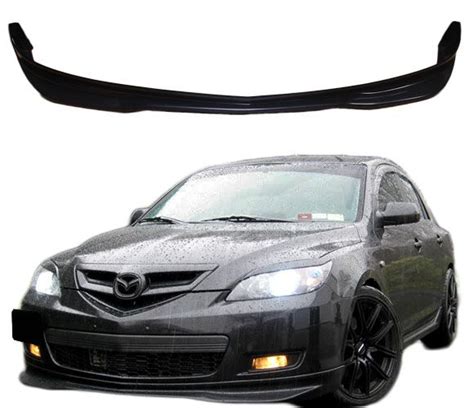 2007 2009 Mazda 3 5dr Front Bumper Lip Ms Style Poly Urethane Blf