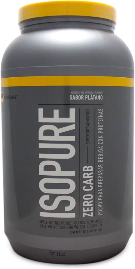 Nature S Best Isopure Zero Carb Protein Powder Banana Cream Lbs