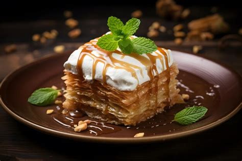 Premium AI Image | Classic Baklava Dessert