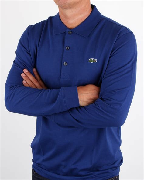 Lacoste Long Sleeve Polo Ocean Mens Top