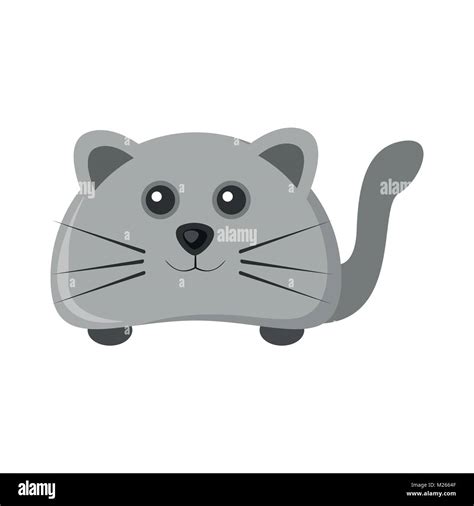 Cute Mouse Character Vector Animal Illustration Graphic Design Stock