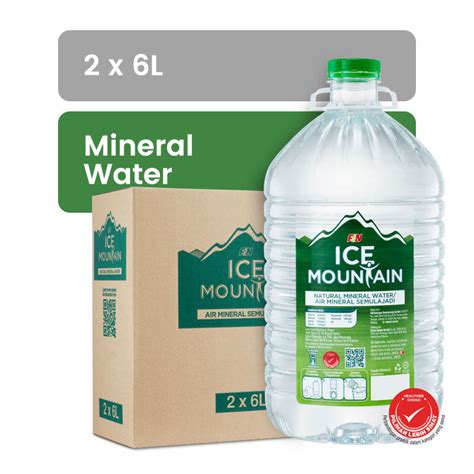 ICE MOUNTAIN Mineral Water 6L X 2 Lazada