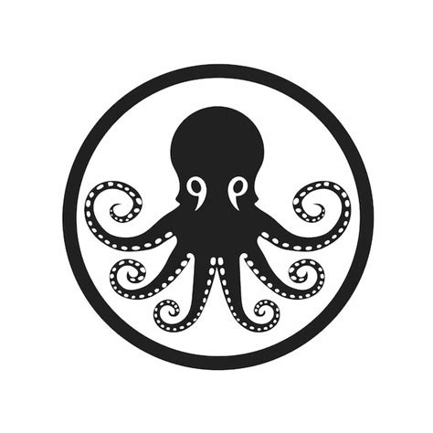 Premium Ai Image Minimalistic Octopus Logo In Antebellum Gothic Style