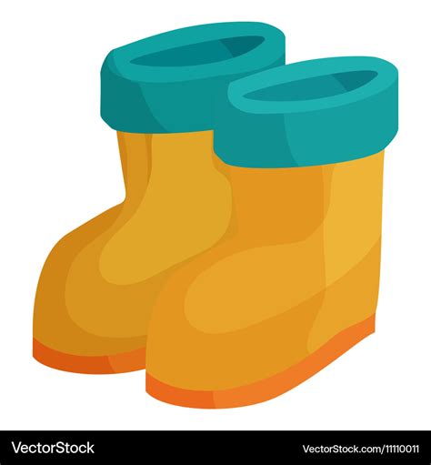 Winter Boots Icon Cartoon Style Royalty Free Vector Image